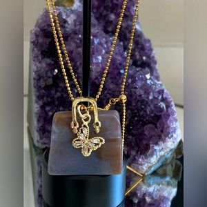 HANDMADE Ocean Jasper Stone- Necklace with Charm